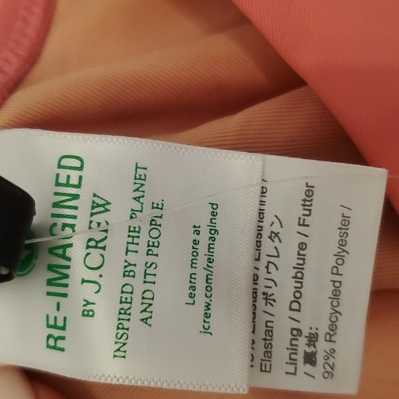 NWT J Crew Womens Scoopneck One Piece Swimsuit pink Size 22 BF162 - Picture 10 of 12